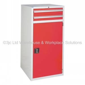 Euroslide Storage Cabinet 2 Drawer & Cupboard 1200mm